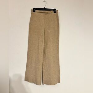 Zara Tan Wide Leg Pants
